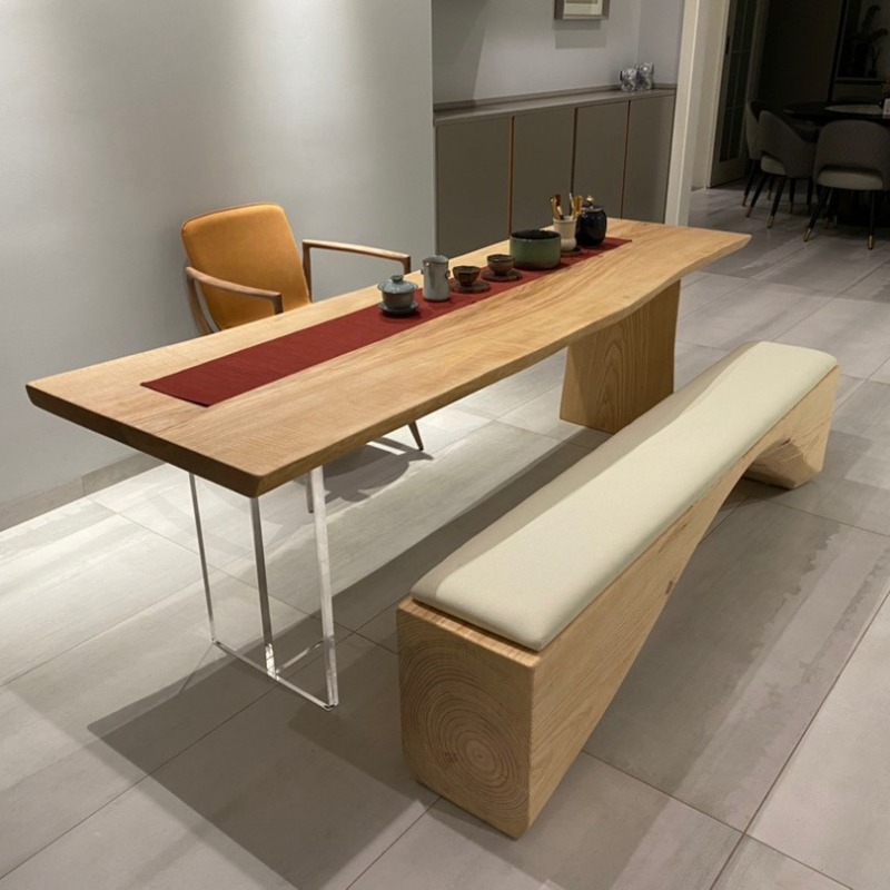 Office Furniture Home - 北欧無垢材アクリルフローティングテーブルモダンシンプルスタディベッドルームオフィスデスククリエイティブホーム家具モビリダスタジオFYFD