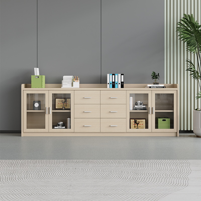 File Cabinet Lateral - 木製ファイルキャビネット ドア付き オフィスロッカーキャビネット 情報引き出し 横方向にロック可能なオープンストレージファイル 小型プリンターシェルフ