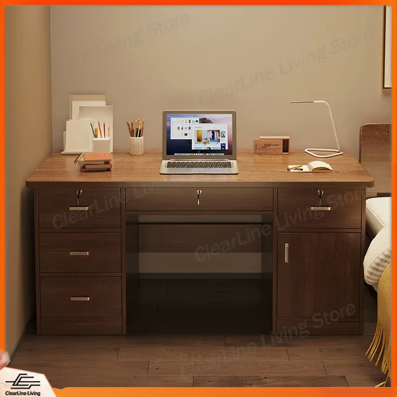 Office Furniture Rental - 無垢材デスク 学生用学習机 ホームオフィス用コンピューターデスク 子供用ライティングテーブル 寝室用家具 レンタルハウス用コンパクトデスク