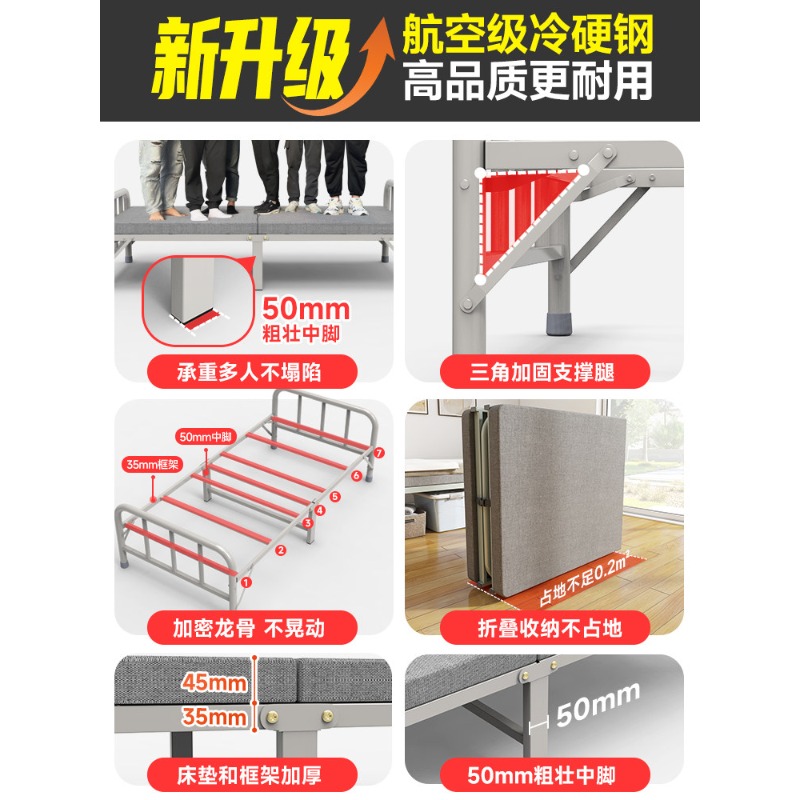 折りたたみベッド 家庭用 シングル シンプル オフィス シエ - Office Furniture Rental のレビューと価格