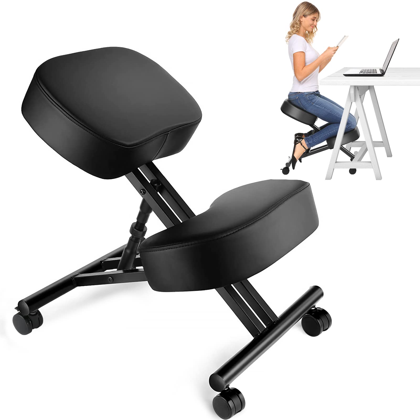 オフィス用のエルゴノミクスニーリングチェア、家庭およびオフィ - Office Furniture Home のレビューと価格