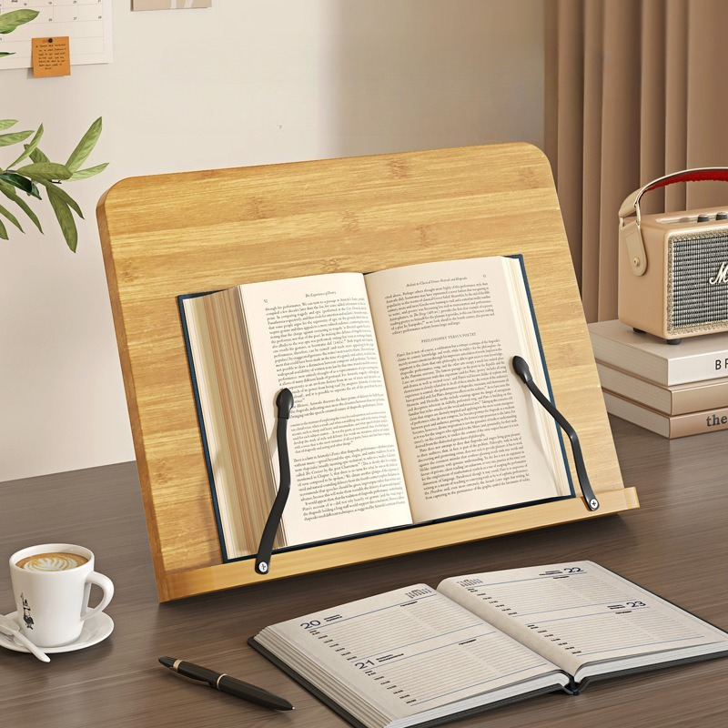 木製読書用ブックスタンド、多機能ラップトップサポート、8段階 - Adjustable Laptop Table のレビューと価格