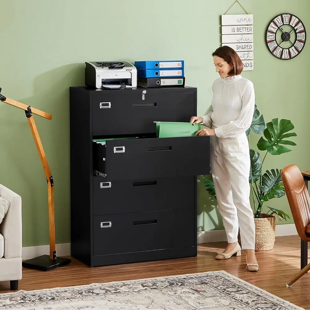 ロック付き金属製横型ファイルキャビネット、家庭やオフィスに最 - File Cabinet Lateral のレビューと価格