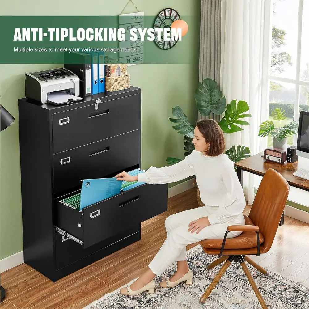 ロック付き金属製横型ファイルキャビネット、家庭やオフィスに最 - File Cabinet Lateral のレビューと価格