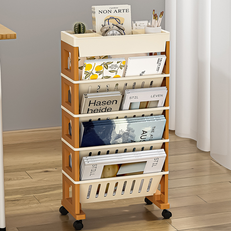 デスク下ローリング収納カート、デスクサイドブックスタンド、モ - Book Cart Rolling のレビューと価格