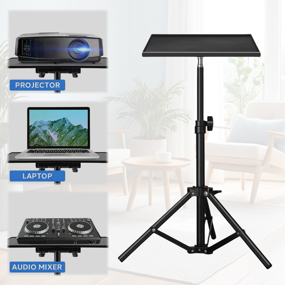 ユニバーサルラップトッププロジェクター三脚スタンド 1/4  - Adjustable Laptop Table のレビューと価格