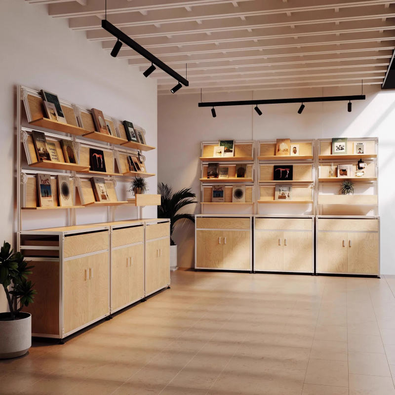 カスタムコーヒーショップ家具 モダンディスプレイ収納ラック  - Office Furniture Home のレビューと価格