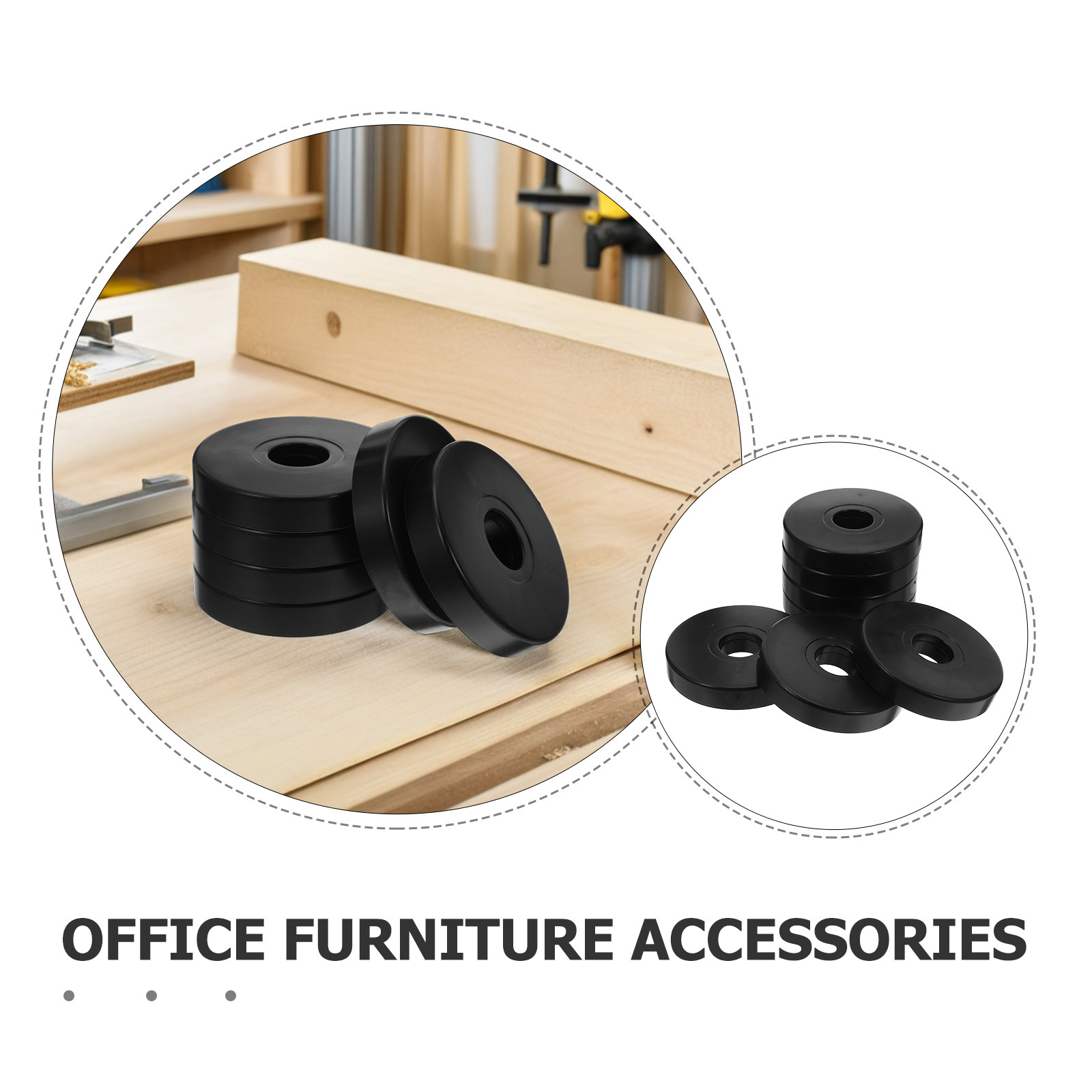12個入りノンスリップ丸型キャスターパッド 家具床保護材 衝 - Office Furniture Home のレビューと価格