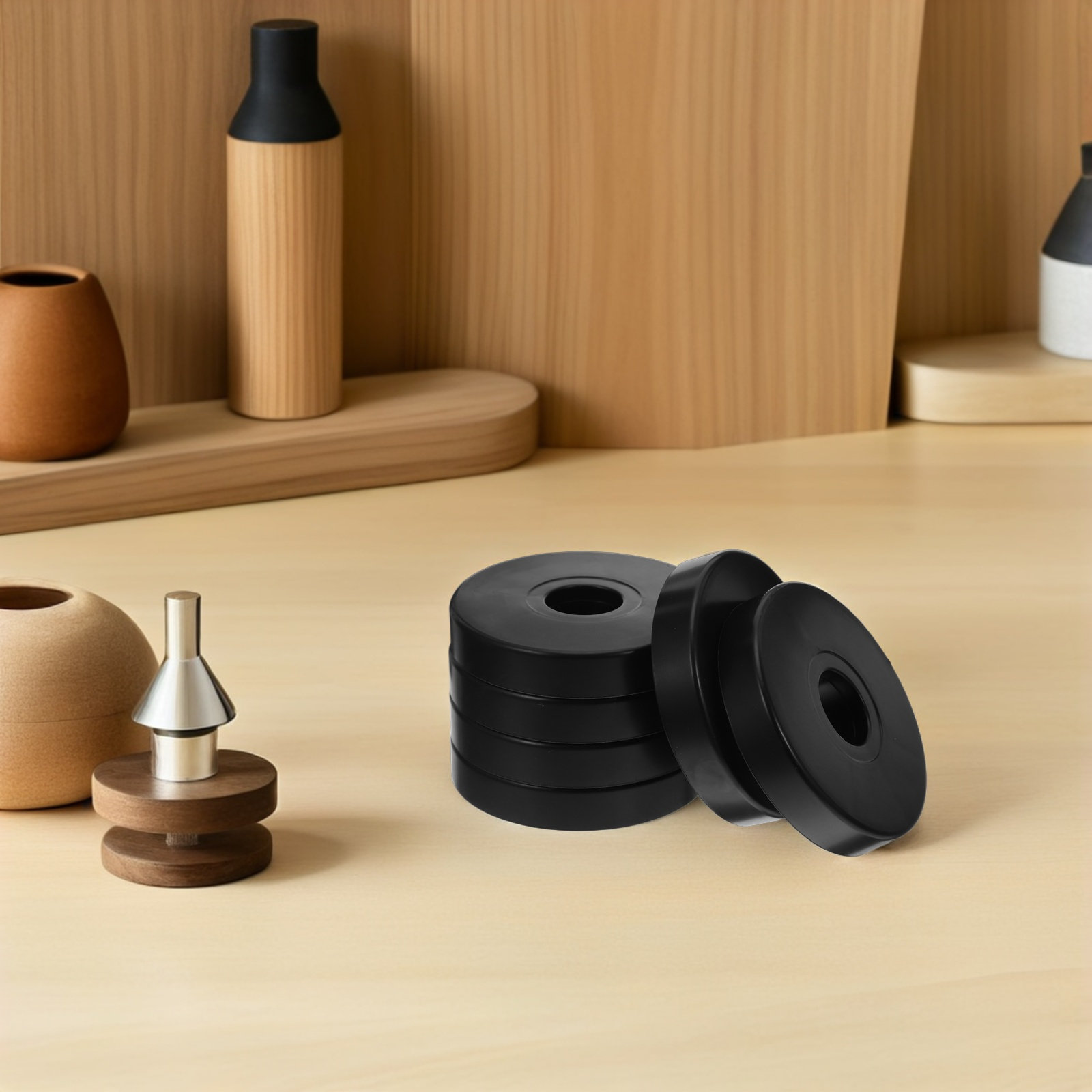 12個入りノンスリップ丸型キャスターパッド 家具床保護材 衝 - Office Furniture Home のレビューと価格