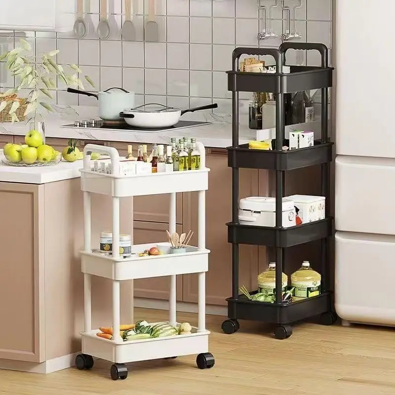キッチン、果物、スナック、野菜、書籍の整理に便利な5段式キャ - Book Cart Rolling のレビューと価格