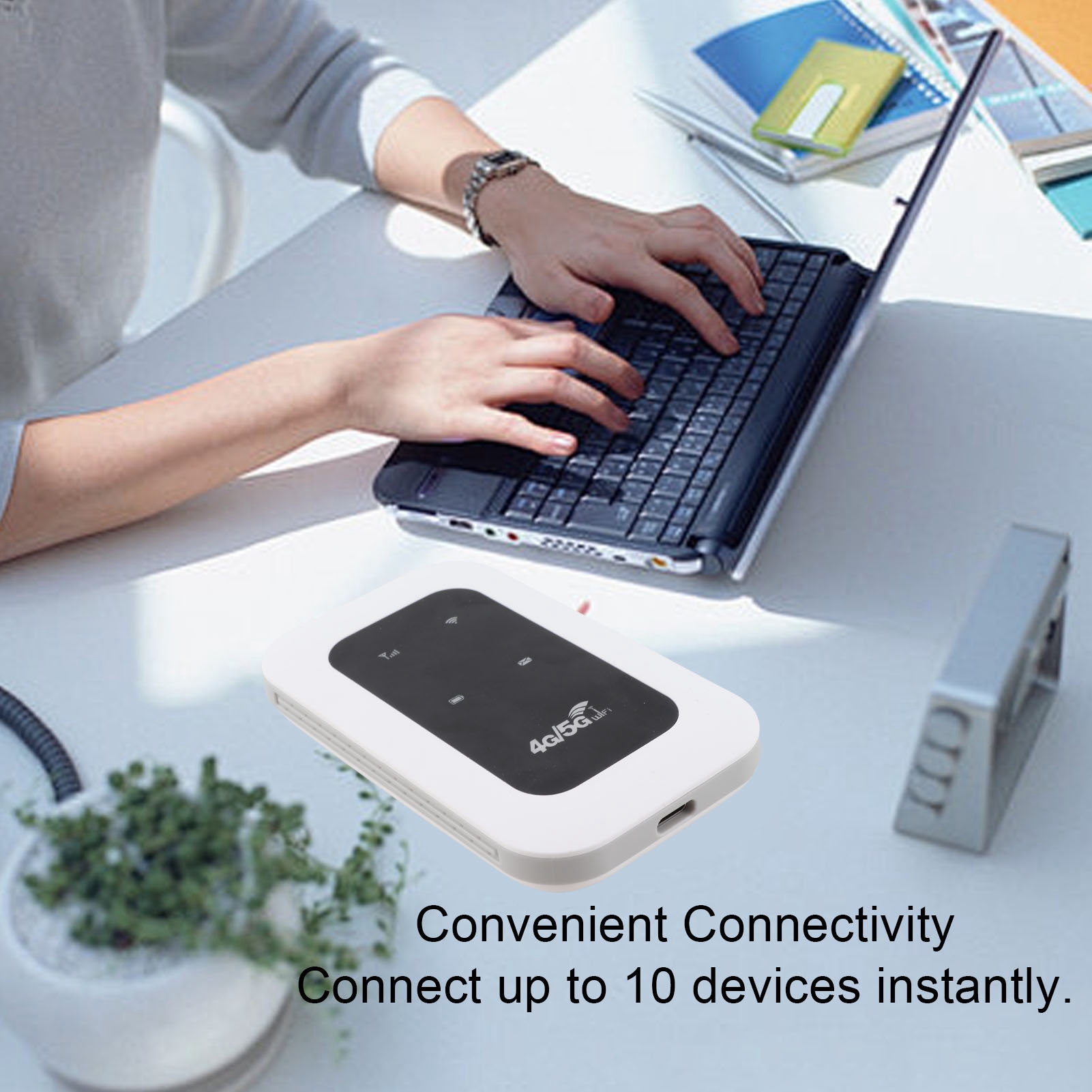 ポータブル4G WiFiホットスポット 300Mbps プラ - Adjustable Laptop Table のレビューと価格