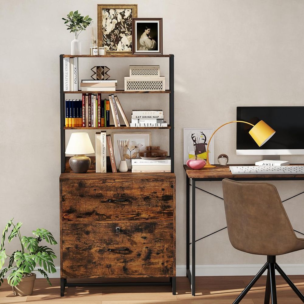 インダストリアルスタイルの横型ファイルキャビネット、オープン - File Cabinet Lateral のレビューと価格