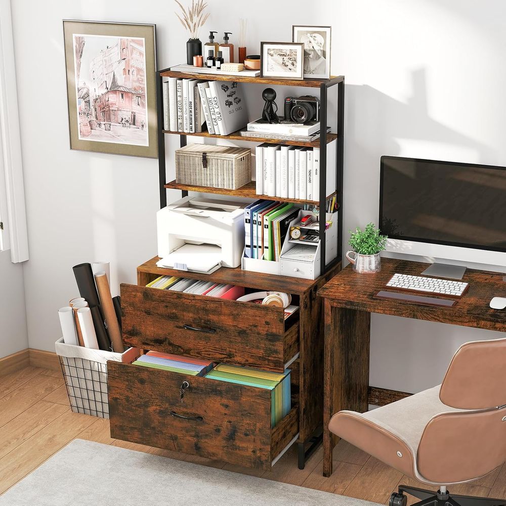 インダストリアルスタイルの横型ファイルキャビネット、オープン - File Cabinet Lateral のレビューと価格