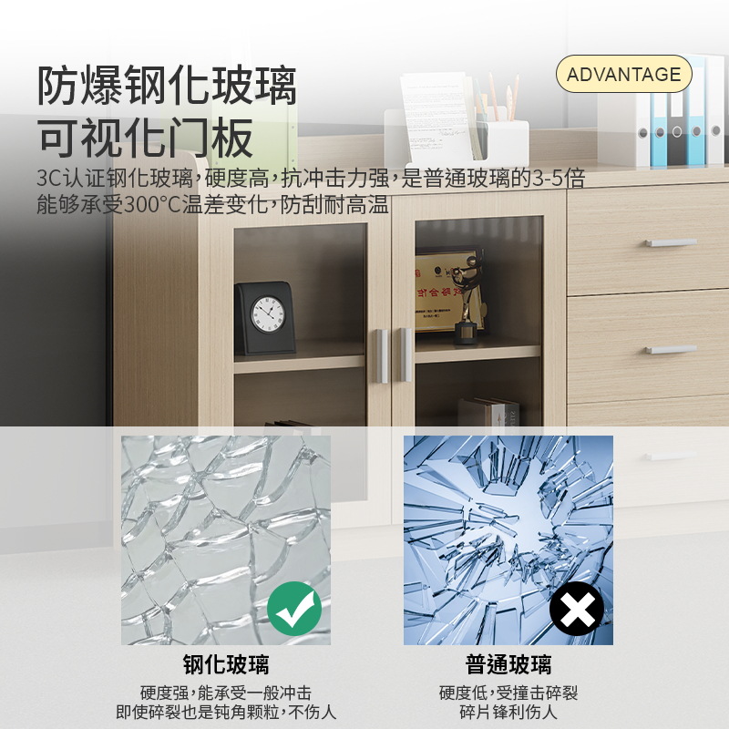 木製ファイルキャビネット ドア付き オフィスロッカーキャビネ - File Cabinet Lateral のレビューと価格