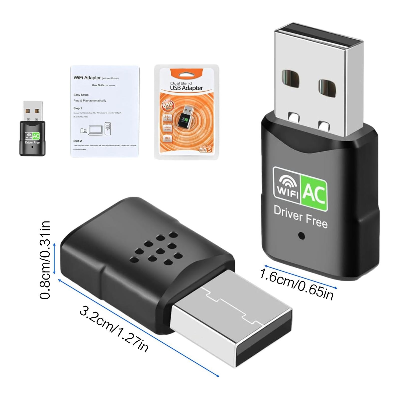 AC600 USB WiFi アダプター、デュアルバンド 2 - Adjustable Laptop Table のレビューと価格